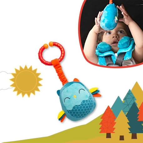 Protége ceinture de sécurité avec jouet d'éveil - Bleu BLANC 3 - vertbaudet enfant 