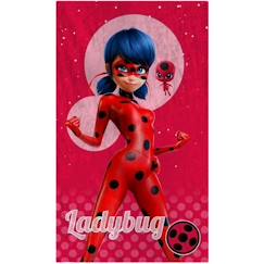 -Drap de plage en coton MIRACULOUS LADYBUG SUPERGIRL - Taille : 70x120 cm