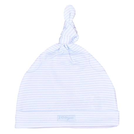 Bonnet naissance en coton bio GOTS BLEU 1 - vertbaudet enfant 