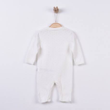 Combinaison bébé en tricot de coton bio BEIGE+BLEU+BLEU+ROSE 4 - vertbaudet enfant 