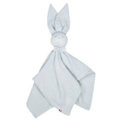 Jouet-Sevira Kids - Doudou plat Lapin personnalisable Jeanne - Gris