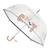 Parapluie cloche enfant transparent à pois, Chat Multicolore Longueur 67 cm, Diamètre 71 cm VERT 1 - vertbaudet enfant 