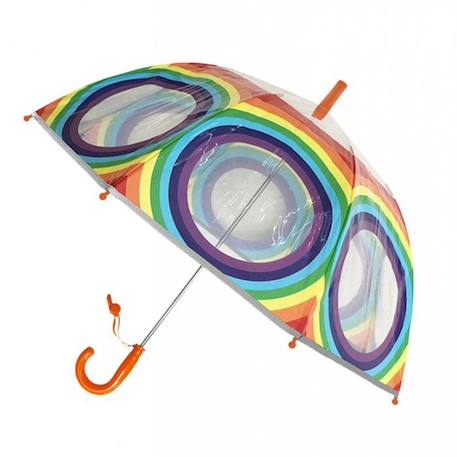 Garçon-Accessoires-Parapluie enfant transparent - Arc-en-ciel