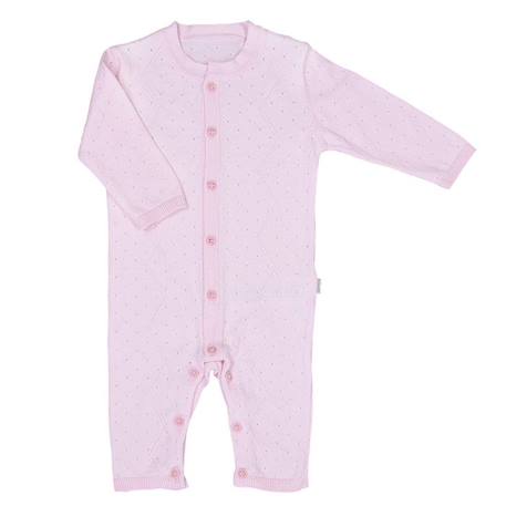 Combinaison bébé en tricot de coton bio BEIGE+BLEU+ROSE 9 - vertbaudet enfant 