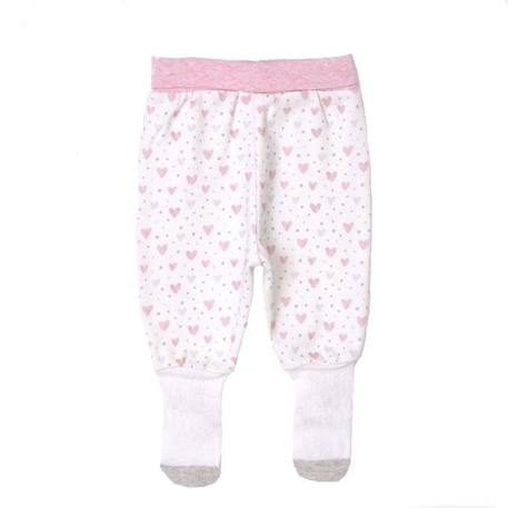 Bébé-Pantalon bébé à pieds en coton bio, GIRLY