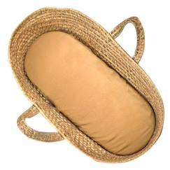 Puériculture-Lit de voyage et accessoires sommeil-Drap housse couffin ovale en gaze de coton Jeanne - Camel - Sevira Kids - Pour bébé - Made in France