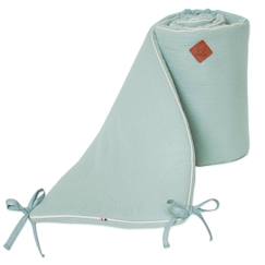 Linge de maison et décoration-Linge de lit bébé-Tour de lit en gaze de coton - SEVIRA KIDS - Collection Jeanne - Vert - Mixte - 30x210 cm
