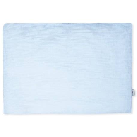Sevira Kids - Taie d'oreiller en gaze de coton Jeanne - Bleu - 35 x 40 cm BLEU 1 - vertbaudet enfant 