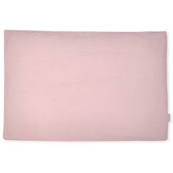 Linge de maison et décoration-Linge de lit bébé-Taie d'oreiller-Sevira Kids - Taie d'oreiller en gaze de coton Jeanne - Rose - 35 x 40 cm