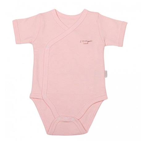 Body Kimono en coton biologique - Basic manches courtes BEIGE+BLANC+BLEU+ROSE 10 - vertbaudet enfant 