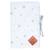 Sevira Kids - Protège carnet de santé bébé en coton Stella - Blanc - Ouvert : 24 x 34 cm  / Fermé : 17 x 32 cm BLANC 1 - vertbaudet enfant 