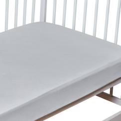 Linge de maison et décoration-Linge de lit bébé-Drap-housse-Drap-housse en coton - Coton uni - Gris - 70x140 cm