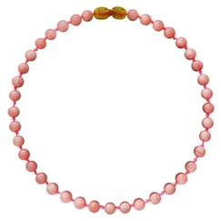 Puériculture-Collier pour bébé pierre naturelle - Quartz Rose