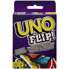 Jeu de Cartes UNO Flip - Mattel Games - Dès 7 ans - Cartes réversibles et carte Flip pour plus de stratégie  - vertbaudet enfant