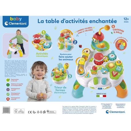 Table d'activités enchantée CLEMENTONI - Jeu d'éveil interactif pour bébé ROUGE 2 - vertbaudet enfant 