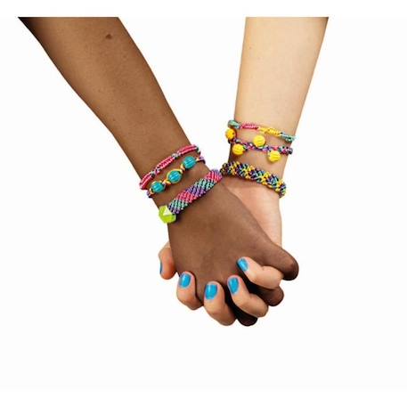 Clementoni Crazy Chic  - Coffret création de bracelets de l'amitié - Perles et fils - Dès 7ans BLANC 3 - vertbaudet enfant 