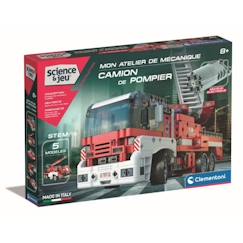 Jouet-Jeux d'imagination-Jeux de construction-Clementoni - Camion de pompiers - 52663