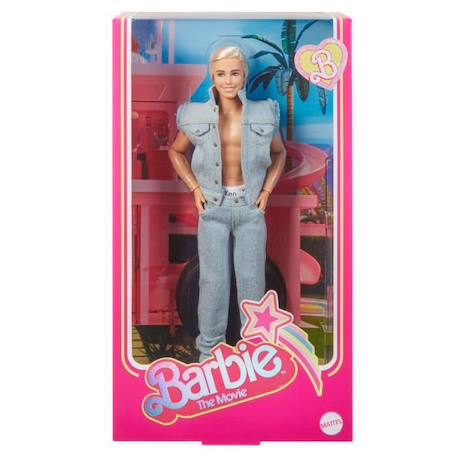 Barbie Le Film - Poupée Ken à collectionner, tenue en jean BLANC 5 - vertbaudet enfant 