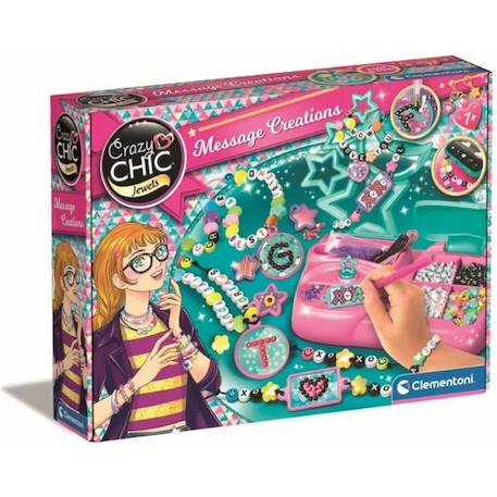 Clementoni - Crazy Chic - Création de bijoux et accesoires - Dès 7 ans BLANC 1 - vertbaudet enfant 