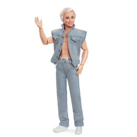 Barbie Le Film - Poupée Ken à collectionner, tenue en jean BLANC 2 - vertbaudet enfant 
