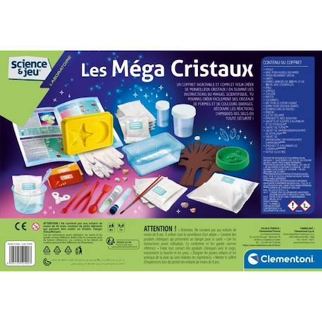 Clementoni - Science & Jeu - Les méga cristaux - Création de cristaux - Fabriqué en Italie BLEU 5 - vertbaudet enfant 