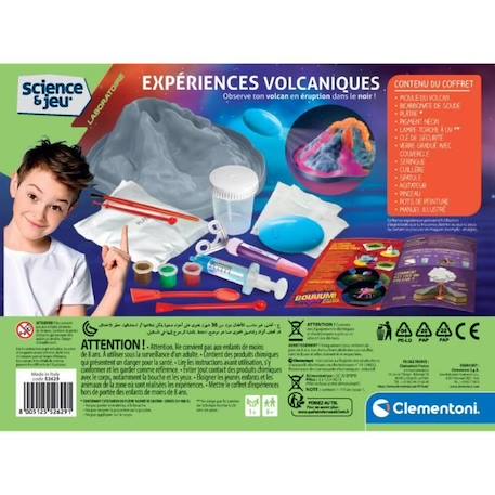 Clementoni - 52629 - Expériences volcaniques ORANGE 4 - vertbaudet enfant 