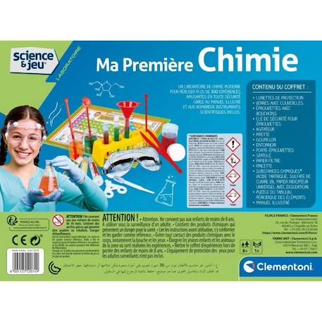 Clementoni - Science & Jeu - Ma première chimie JAUNE 4 - vertbaudet enfant 