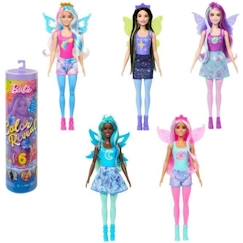 -Poupée Barbie Color Reveal Série Gala - Barbie - HJX61 - 7 Surprises - Rose