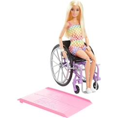 Jouet-Poupée Barbie Fauteuil Roulant Blonde - Barbie - 3 Ans Et +