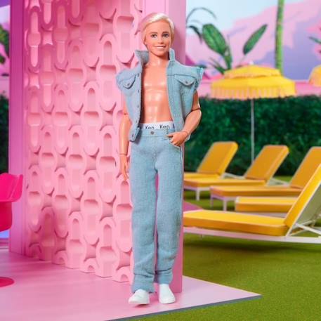 Barbie Le Film - Poupée Ken à collectionner, tenue en jean BLANC 6 - vertbaudet enfant 