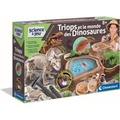 Jouet-Jeux éducatifs-Clementoni - Science & Jeu - Triops et le monde des dinosaures