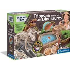 -Clementoni - Science & Jeu - Triops et le monde des dinosaures