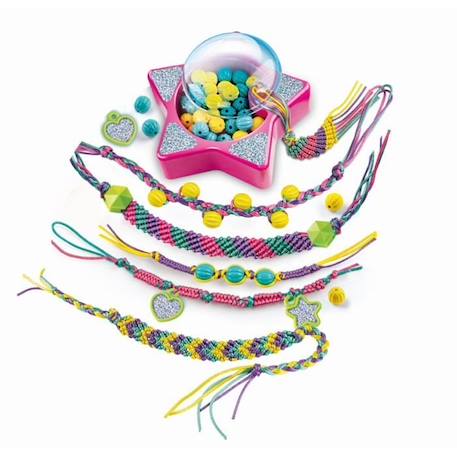 Clementoni Crazy Chic  - Coffret création de bracelets de l'amitié - Perles et fils - Dès 7ans BLANC 2 - vertbaudet enfant 