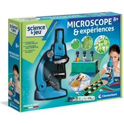 Jouet-Jeux éducatifs-Clementoni - Sciences et Jeu - Super Microscope Professionnel - 8 ans et +