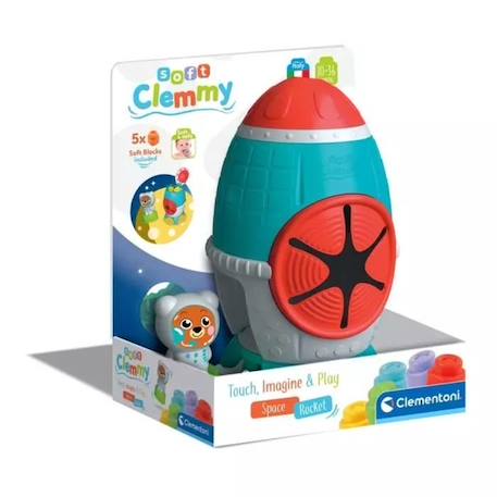 Clemmy - Fusée sensorielle - Un personnage + des cubes BLEU 3 - vertbaudet enfant 