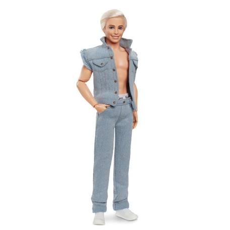 Barbie Le Film - Poupée Ken à collectionner, tenue en jean BLANC 1 - vertbaudet enfant 