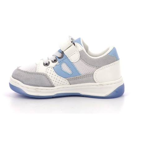 KICKERS Baskets basses Kikouak blanc BLANC+ORANGE 4 - vertbaudet enfant 