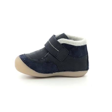 KICKERS Bottillons Soklimb kaki BEIGE+BLANC+BLEU 10 - vertbaudet enfant 