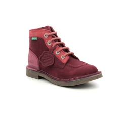 Chaussures-Chaussures fille 23-38-Boots, bottines-KICKERS Bottillons Kick Col rose