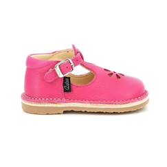 Chaussures-Chaussures fille 23-38-Ballerines, babies-ASTER Salomés Bimbo-2 fuchsia