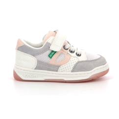 Chaussures-Chaussures garçon 23-38-Baskets, tennis-KICKERS Baskets basses Kikouak Rose/blanc