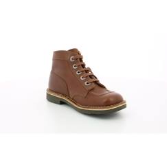 Chaussures-Chaussures fille 23-38-KICKERS Bottillons Kick Col camel
