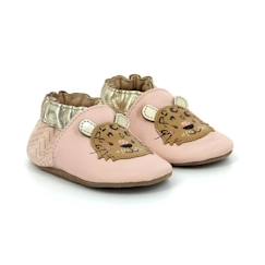 Chaussures-ROBEEZ Chaussons Leopardo rose