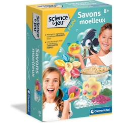 -Jeu de science Clementoni - Savons moelleux pour enfants de 8 ans - Jaune