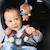 Protége ceinture de sécurité avec jouet d'éveil - Marron BLANC 4 - vertbaudet enfant 