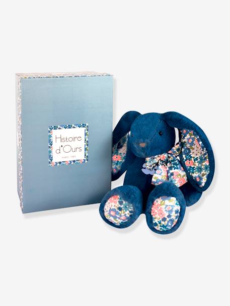 Peluche copain câlin lapin - bleu+rose 1 - vertbaudet enfant 