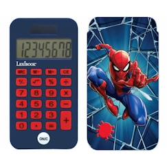 -Calculatrice de poche 8 chiffres avec couvercle de protection SpiderMan