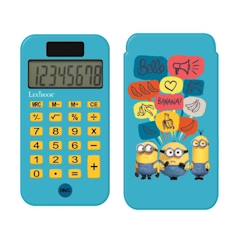 Jouet-Matériel scolaire-Calculatrice de poche 8 chiffres avec couvercle de protection Minions