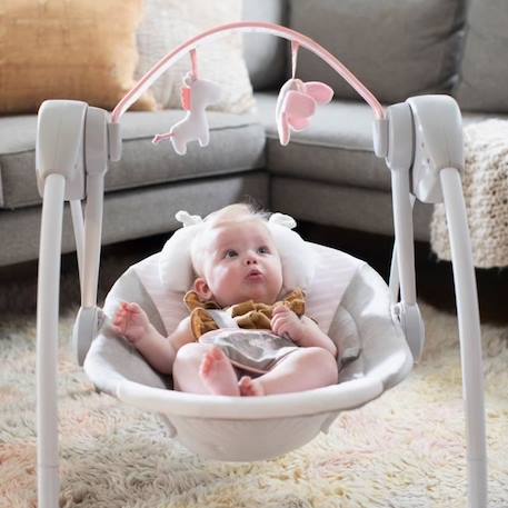 INGENUITY Balancelle bébé électrique Compacte – Flora ROSE 5 - vertbaudet enfant 