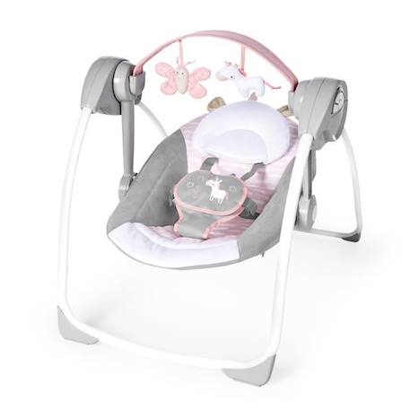 INGENUITY Balancelle bébé électrique Compacte – Flora ROSE 1 - vertbaudet enfant 